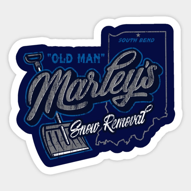 Marley's Snow Removal Sticker by BrainSmash